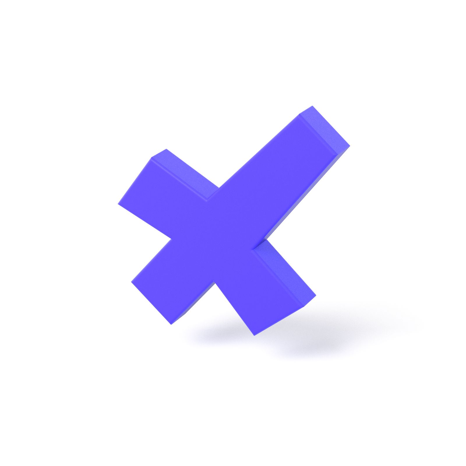 The REVBOOM X as a solid violet object floating above a white floor